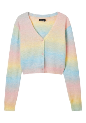 tout a coup gradient-effect cardigan - Blue