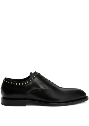 Jil Sander stud-embellished Oxford shoes - Black