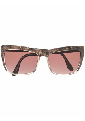 Linda Farrow square tinted sunglasses - Brown