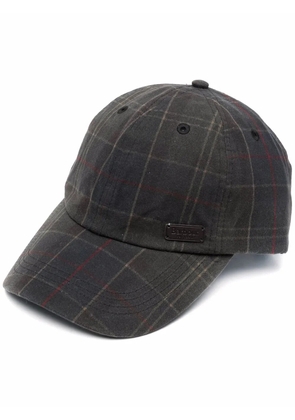 Barbour plaid-pattern cap - Green