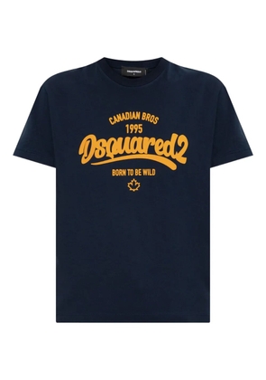 DSQUARED2 Canadian Bros-print T-shirt - Blue