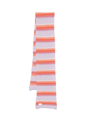 Manuel Ritz striped scarf - Purple