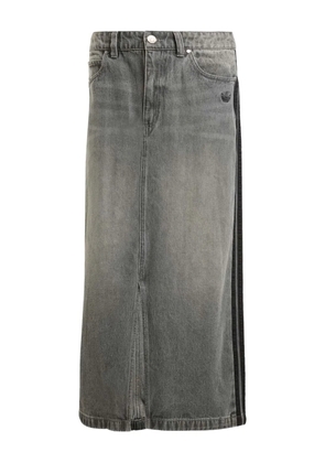 adidas Adicolor 3-Stripes denim maxi skirt - Grey