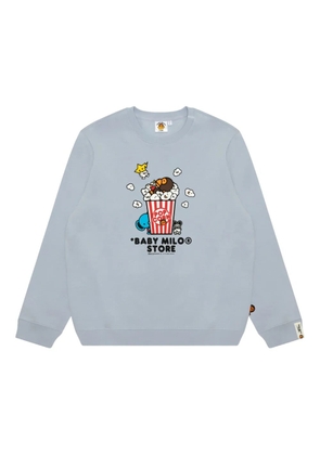 *BABY MILO® STORE BY *A BATHING APE® popcorn-print sweatshirt - Blue