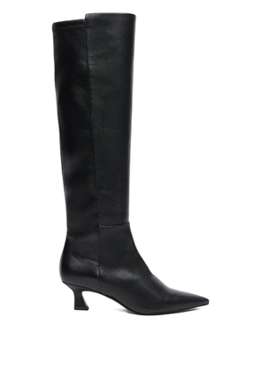Stuart Weitzman 50mm 5050 Vinnie sculptural-heel boots - Black