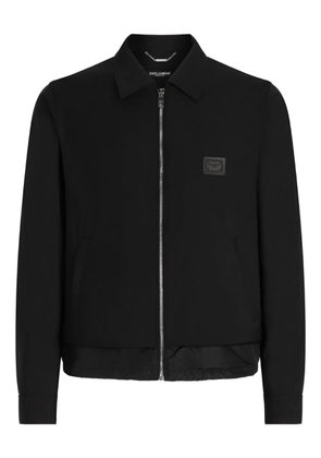 Dolce & Gabbana zip-up windbreaker - Black