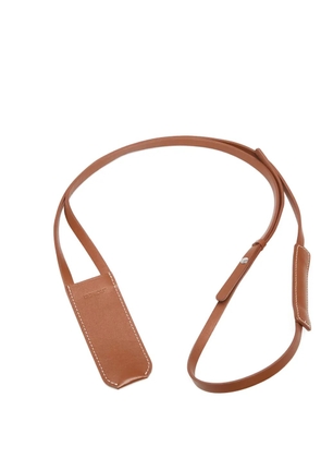 UNIFROM leather-strap perfume bag - Brown