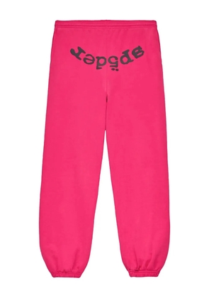 SP5DER logo-print joggers - Pink
