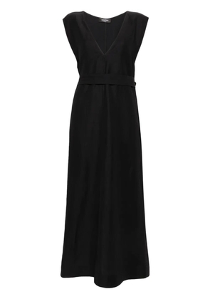 Fabiana Filippi belted crepe midi dress - Black