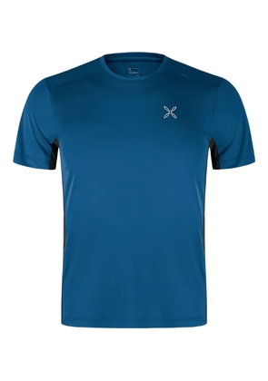 Monture panelled short-sleeved T-shirt - Blue