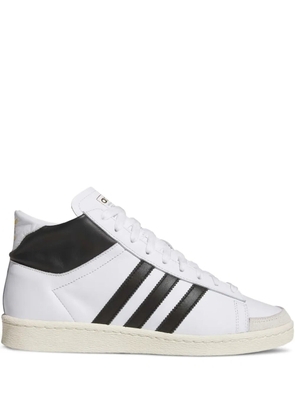 adidas Jabbar high-top leather sneakers - White