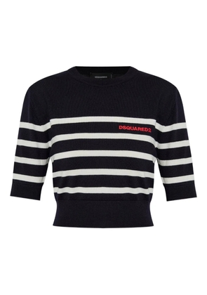 DSQUARED2 embroidered-logo T-shirt - Black