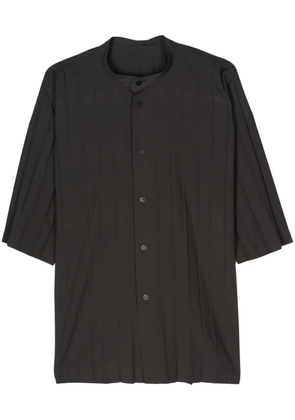 Homme Plissé Issey Miyake Edge pressed-crease shirt - Grey
