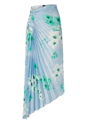 PINKO floral-print midi skirt - Blue