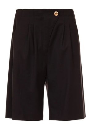 Just Cavalli pleated button shorts - Black