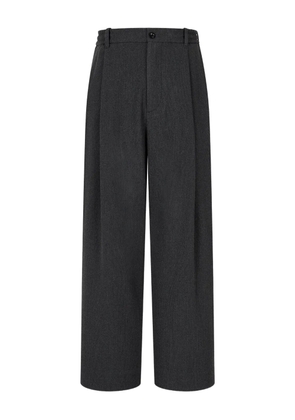 TOMBOY houndstooth pattern pleated trousers - Grey