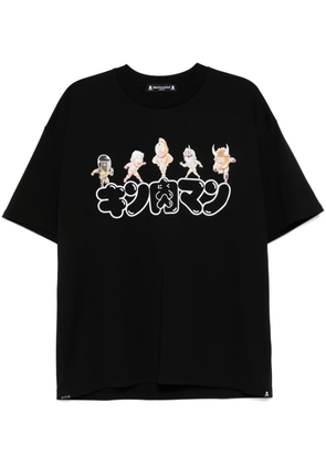Mastermind Japan x Kinniku Man logo-print T-shirt - Black