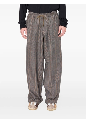 Kolor checked drawstring trousers - Grey