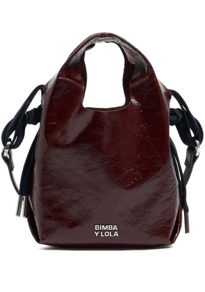 Bimba y Lola mini Paper tote bag - Brown