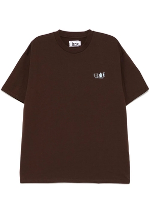 izzue graphic-print T-shirt - Brown