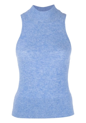 Patou mock-neck knitted top - Blue