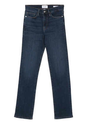 FRAME whiskering-effect straight-leg jeans - Blue