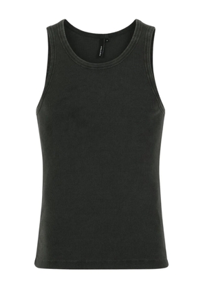 ENTIRE STUDIOS ribbed-trims tank top - Grey