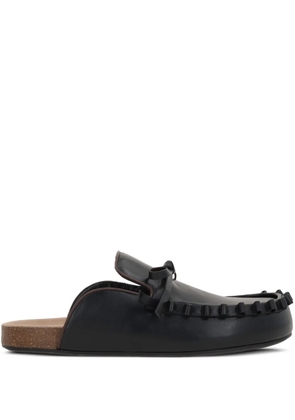 JW Anderson leather slippers - Black