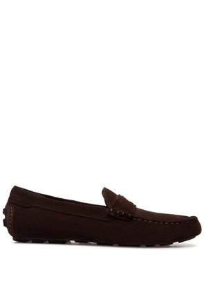 Bally Kerbs Driver in Suede Leather wide foot morphology - Brown
