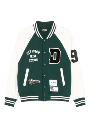 izzue logo-badge bomber jacket - Green