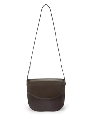 Jil Sander Coin leather crossbody bag - Brown
