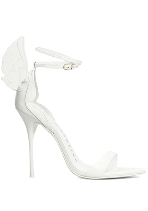 Sophia Webster 100mm Cherub wings-detail heeled sandals - White