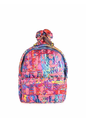 CHANEL Pre-Owned CC diamond-quilted backpack - Pink
