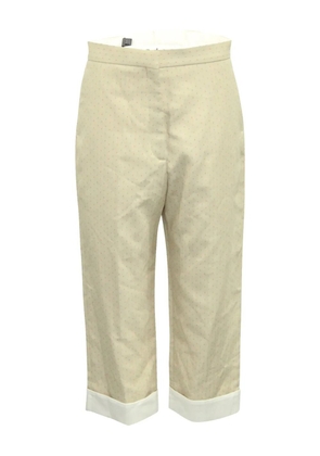 SANDRO wide-leg cropped trousers - Neutrals