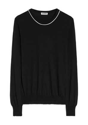 Jil Sander cotton crew-neck sweater - Black