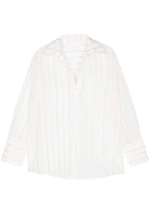 Genny striped blouse - White