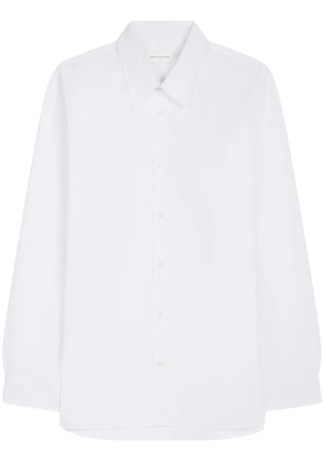 DRIES VAN NOTEN long-sleeve cotton shirt - White