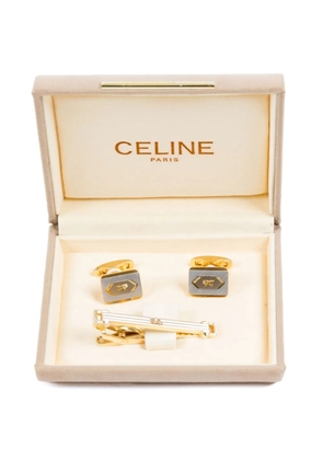 Celine Pre-Owned 1990s Horsebit cufflinks set - Silver