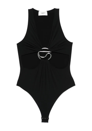 Coperni cut-out C-logo bodysuit - Black