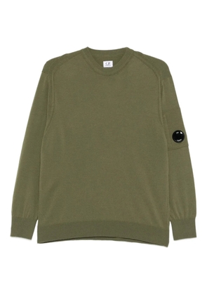 C.P. Company lens-detail crew-neck sweater - Green