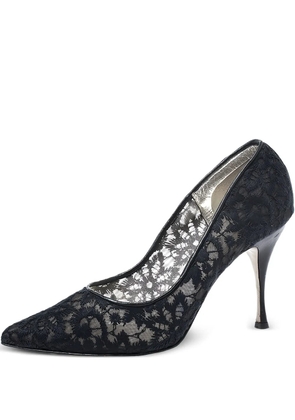Dolce & Gabbana Pre-Owned 100mm lace pumps - Black