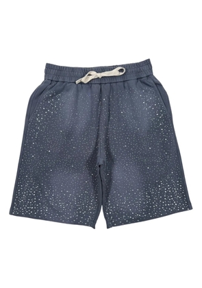 duaa Success stone track shorts - Blue