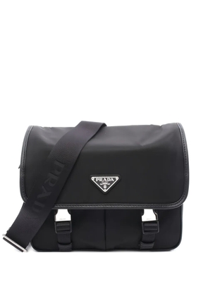 Prada Pre-Owned 2020s buckle leather shoulder bag - Black