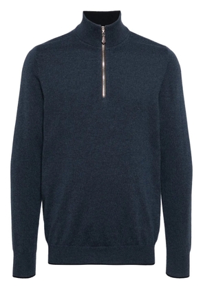 N.Peal Carnaby half-zip jumper - Blue