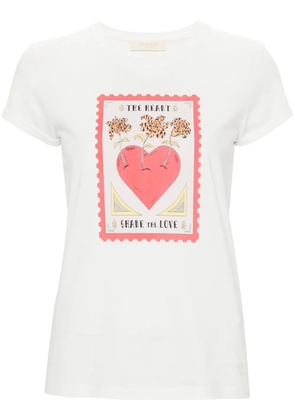 TWINSET graphic-print cotton T-shirt - White