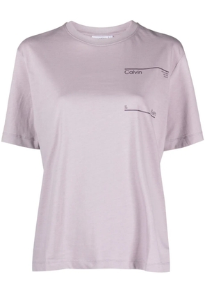 Calvin Klein Future Archive logo-print cotton T-shirt - VK8 LILAC DUSK