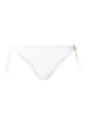 TWINSET textured tie-side bikini bottom - White