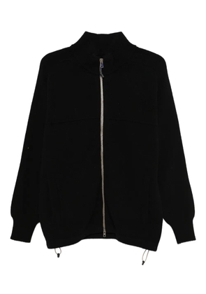 GR10K zip-up cardigan - Black