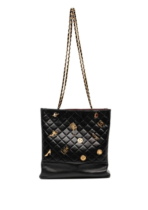 CHANEL Pre-Owned 1991-1994 Limited Edition Lucky Charm Tote - Black