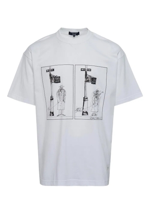 Comme des Garçons Homme print-detail T-shirt - White